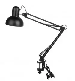 Лампа настільна із затискачем чорна, лампа на струбціні, лампочка настільна, настільна лампа Лампа настільна із затискачем чорна, лампа на струбціні, лампочка настільна, настільна лампа