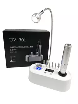 Фрезер для манікюру з підсвічуванням Nail Drill UV-701 40 000 об/м стильний апарат манікюрна машинка для нігтів Фрезер для манікюру з підсвічуванням Nail Drill UV-701 40 000 об/м стильний апарат манікюрна машинка для нігтів