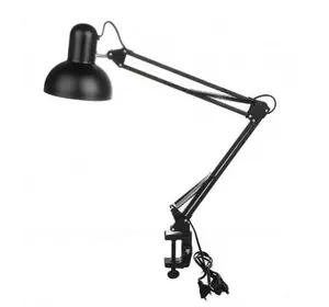 Лампа настільна із затискачем чорна, лампа на струбціні, лампочка настільна, настільна лампа Лампа настільна із затискачем чорна, лампа на струбціні, лампочка настільна, настільна лампа